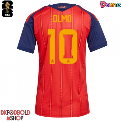 Spanien Dani Olmo #10 Hjemmebanetrøje Dame VM 2026 Kort ærmer